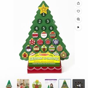 Melissa & Doug Green Christmas Tree Advent Calendar